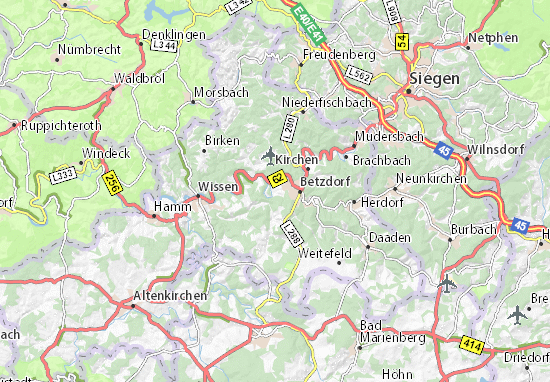 Karte Stadtplan Scheuerfeld