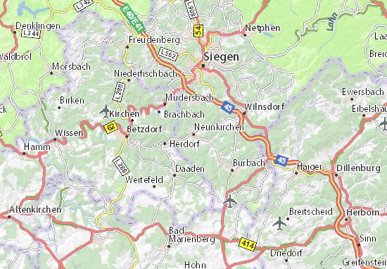 Neunkirchen Map