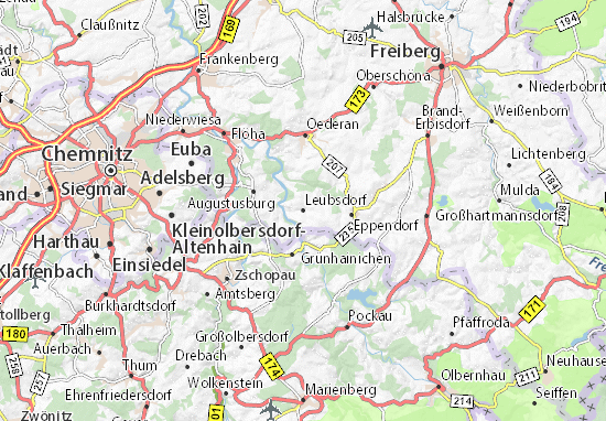 Karte Stadtplan Leubsdorf