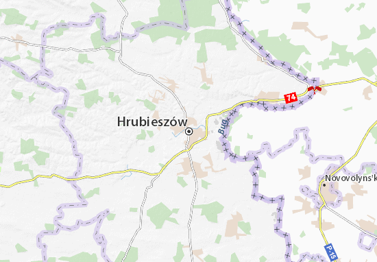 Karte Stadtplan Hrubieszów
