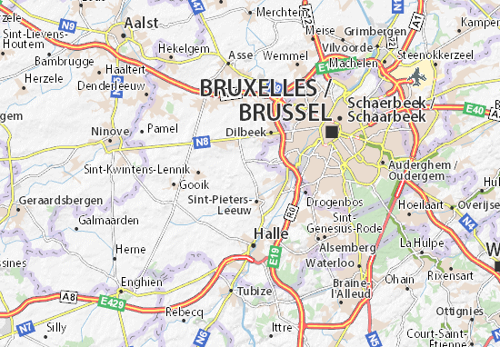 Kaart Vlezenbeek Viamichelin