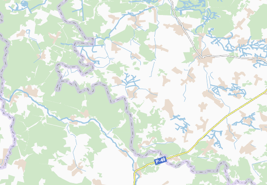 Karte Stadtplan Velyka Tsvilya