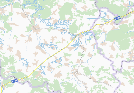 Mapa Velykyi Yablunets&#x27;