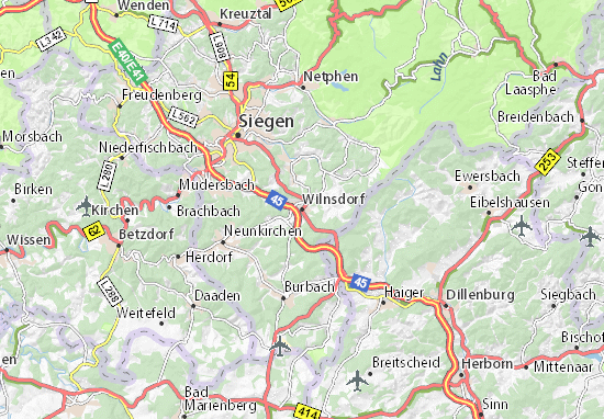 Karte Stadtplan Wilnsdorf