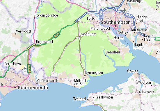 Brockenhurst Map