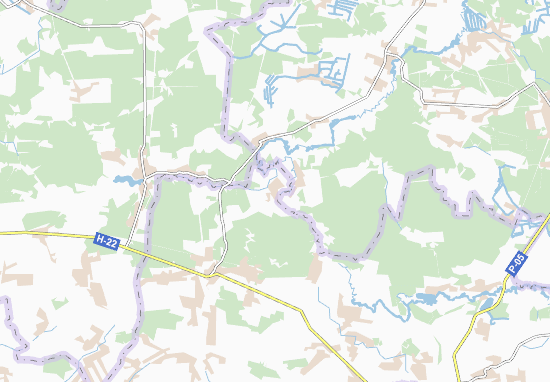 Kaart Plattegrond Zhobryn