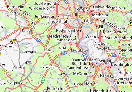 Karte Stadtplan Brühl