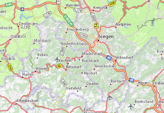Mudersbach Map