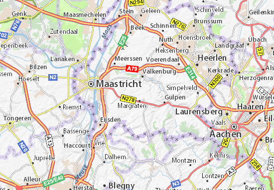 Karte Stadtplan Groot-Welsden
