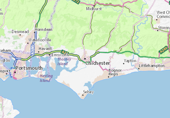 Mapa Chichester