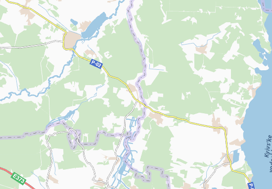 Mapa Fenevychi