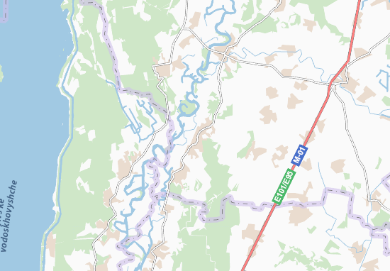 Kaart Plattegrond Yevmynka