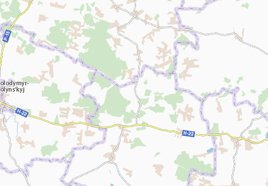 Karte Stadtplan Ozyutychi