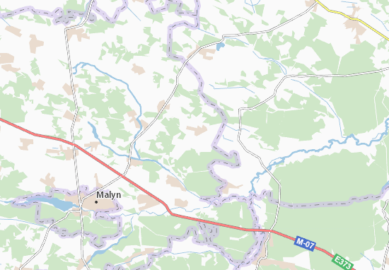Karte Stadtplan Budo-Vorob&#x27;i