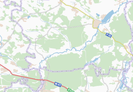 Mapa Teterivs&#x27;ke