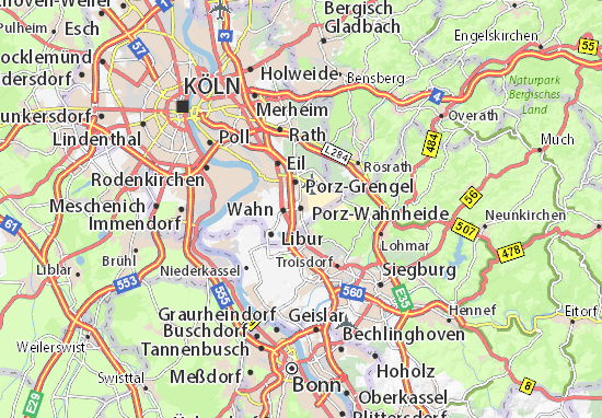 Porz-Wahnheide Map