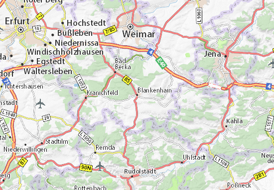 Karte Stadtplan Blankenhain