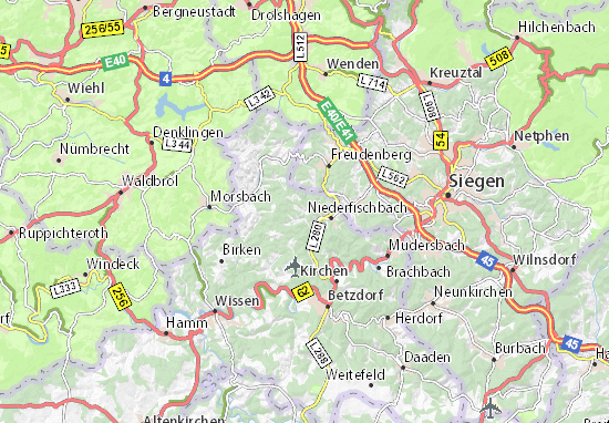 Mapa Harbach