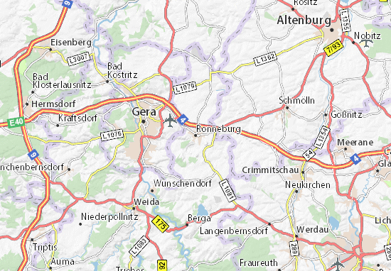 Ronneburg Map