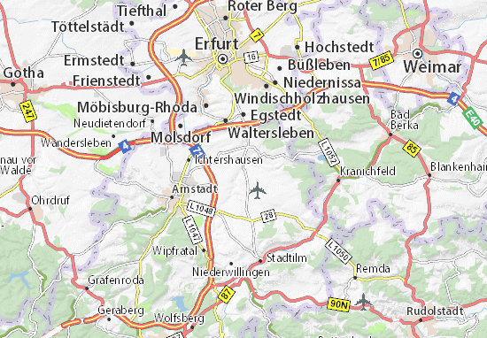 Karte Stadtplan Elxleben