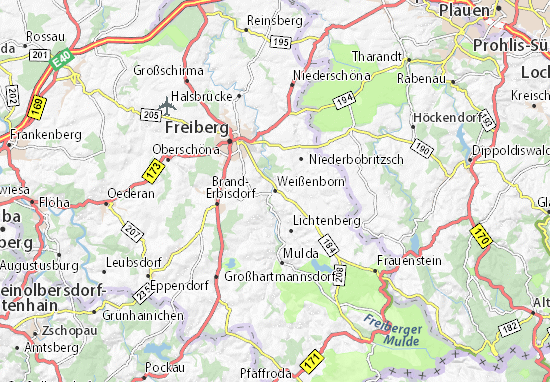 Mapa Plano Weißenborn