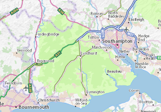Mapa Lyndhurst