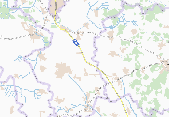 Kaart Plattegrond Velyka Doroha