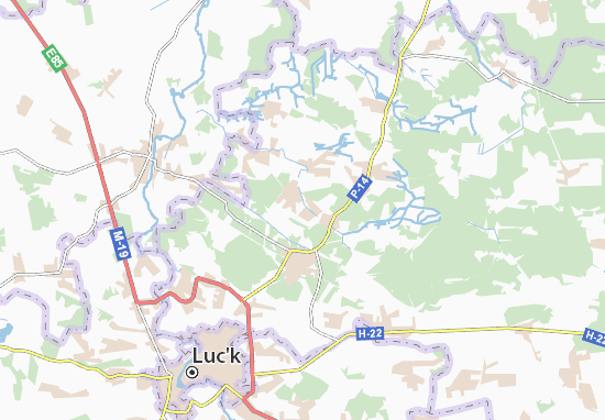 Kaart Plattegrond Didovychi