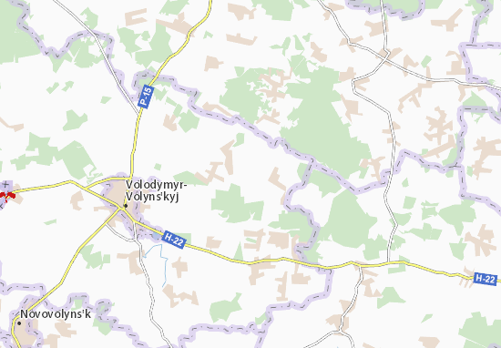 Karte Stadtplan Halynivka