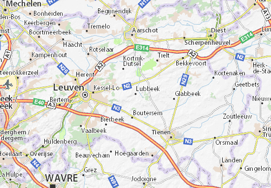 Lubbeek Map