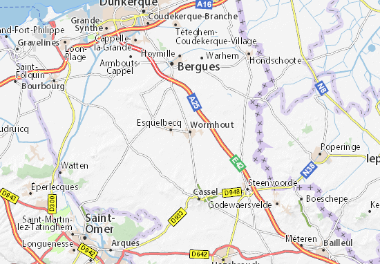 Carte-Plan Wormhout
