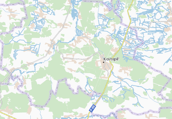 Kaart Plattegrond Ivanychi