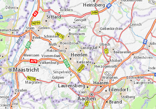 Kaart Plattegrond Schaesberg