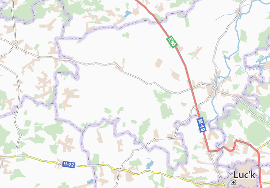 Karte Stadtplan Berezoluky