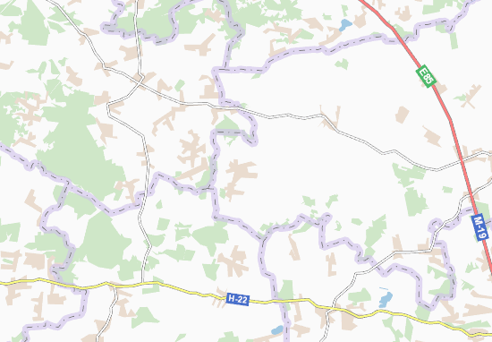 Karte Stadtplan Voronchyn