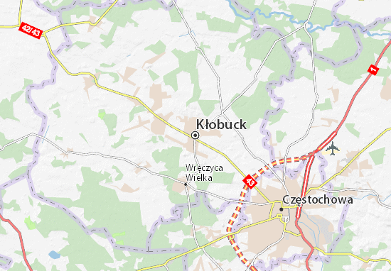 Mapa Kłobuck
