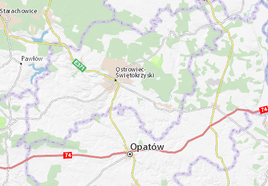 Karte Stadtplan Bodzechów