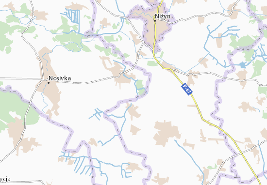 Kaart Plattegrond Krynytsya