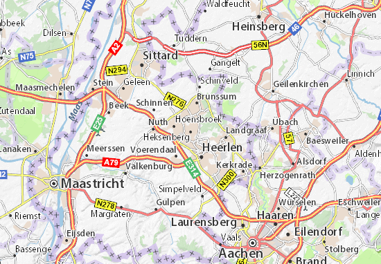 Karte Stadtplan Heksenberg