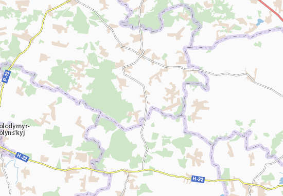 Karte Stadtplan Makovychi