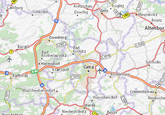 Karte Stadtplan Langenberg