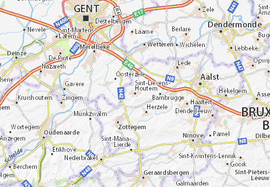 Mapa Sint-Lievens-Houtem