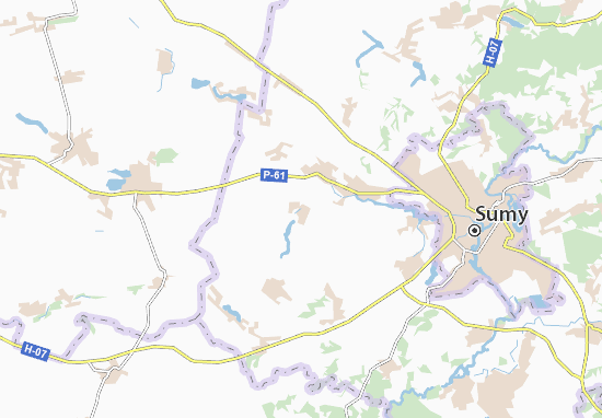 Karte Stadtplan Pidlisnivka