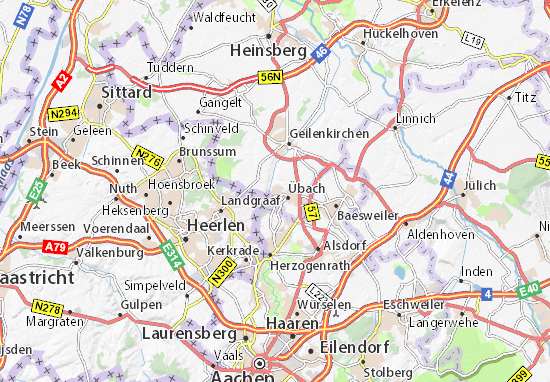 Karte Stadtplan Palenberg