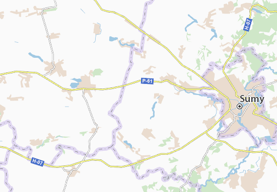Mapa Novosukhanivka