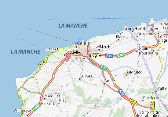 Karte Stadtplan Coulogne