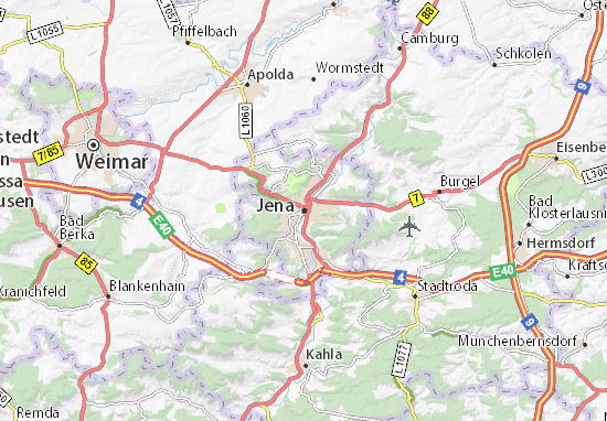 Mapa Plano Jena