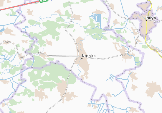 Nosivka Map
