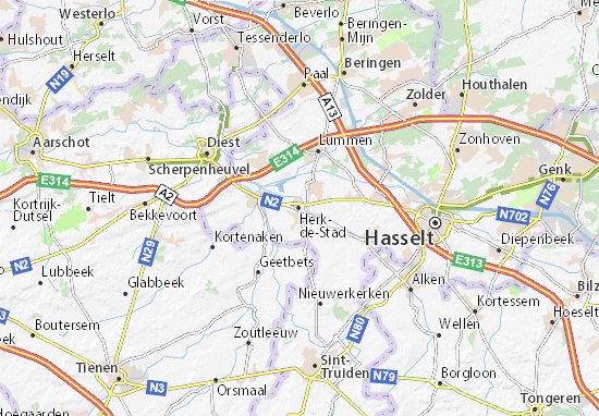 Mappe-Piantine Herk-de-Stad