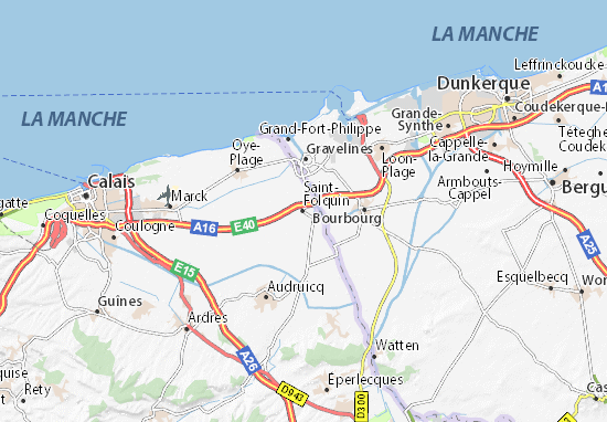 Kaart Plattegrond Saint-Folquin